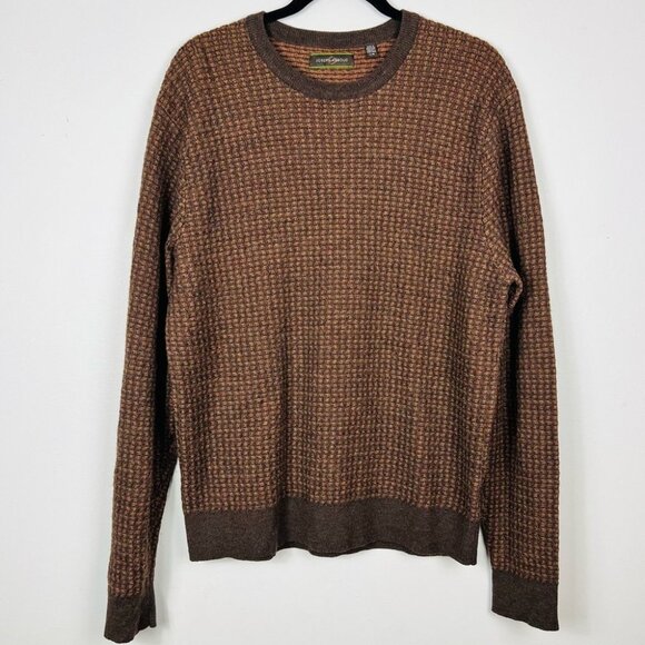 Joseph Abboud Made  in Italy 100% Merino Wool Unisex Crew-Neck Sweater size L - Picture 3 of 10